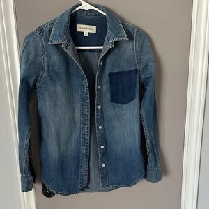 Denim Forum Indigo Button-Up Shirt like new